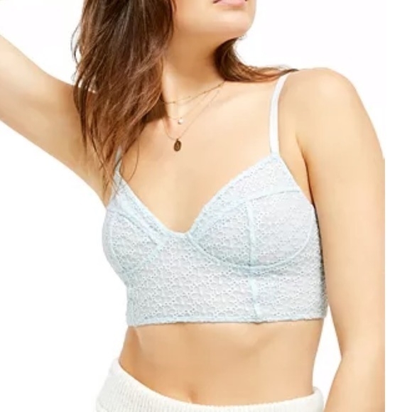 Free People Other - Free People Lele Longline Bra blue New